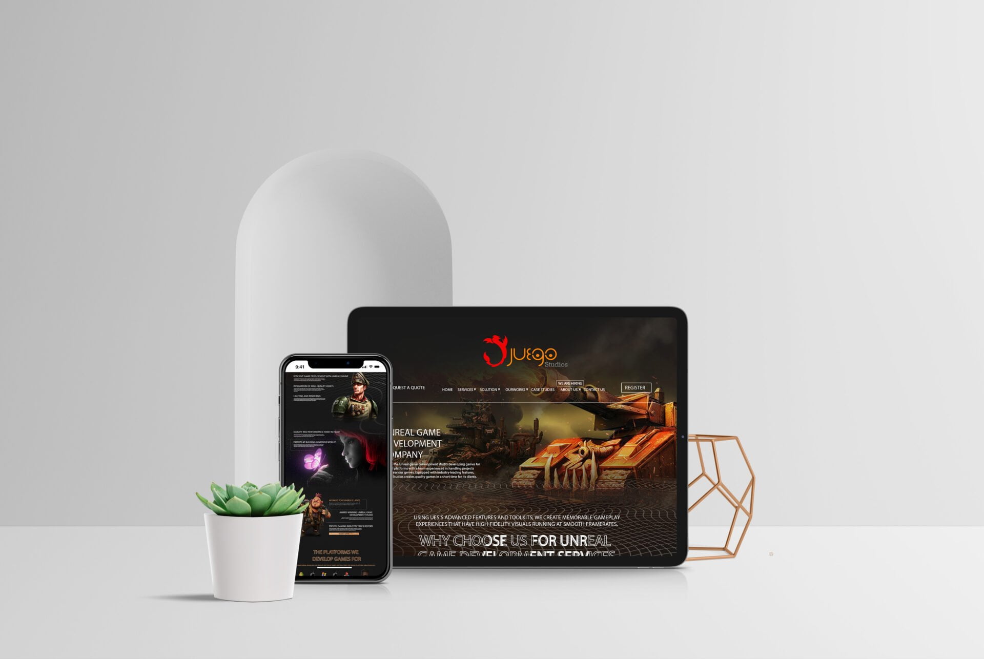 Juego Website portfolio preview